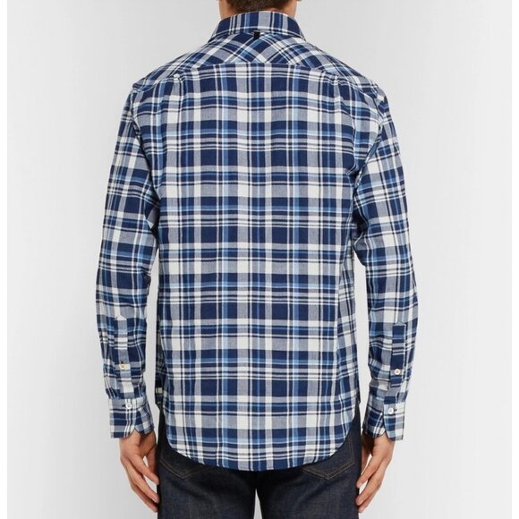 Rag & Bone Mens Fit 3 Beach checked‎ Herringbone Plaid Button-Up Shirt XXL - Picture 2 of 15